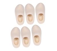 PartyKindom 3 Paires Mini Sabots Bois Non pour Maison de Poupée Décorations Klompen Artisanales Accessoires Miniatures pour Aménagement et Bricolage