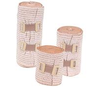 PartyKindom 3 pièces Bandages Élastiques de Compression pour Sports Bandes Souples et Respirantes Fixation Confortable et Ajustable pour Blessures
