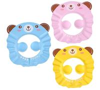PartyKindom 3 pièces Bonnet de Garçon Fille Ajustable Chapeau Shampooing Imperméable pour Garçon Fille Protection Oreilles Éclaboussures Adapté et
