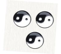 PartyKindom 3 pièces Broche Trigrammes Taoïsme Décoration et Vêtement Lot pour Femme Protection Bouton et Accessoire Élégant
