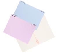 PartyKindom 3 Pièces Cahier à Spirale Couleur Morne pour Notes et