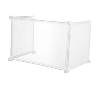 PartyKindom 3 Pièces diviseur de Table séparation écran de Bureau Grand diviseurs Zone Tableau Housse de Protection Bouclier de Bureau Clair Pare éternuement pour Bureau Plastique Transparent