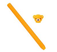 PartyKindom 3 Pièces Étui à Stylo Pomme Couverture De Pointes De Crayon Manchon De Stylet Mignon Jolie Housse De Stylet Manchon Porte-Crayon Couverture De Douille De Crayon Carnet Tampon