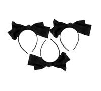 PartyKindom 3 Pièces Headband With Bow For Women Lightweight Hair Bows With Giant Knot Design Comfortable Fabric Hairbands For Everyday And Special Occasions