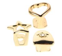 PartyKindom 3 pièces Hip Hop Teeth Grills Set Heart And Star Design Unique Rapper Accessories For Halloween Party