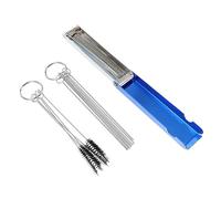 PartyKindom 3 pièces Kit de Brosses pour Nettoyage Outil Flexible Nylon Haute Densité pour Dépôts de Accessoire pour Moteurs Carburation