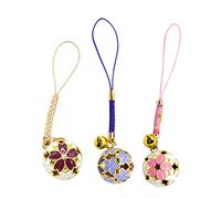 PartyKindom 3 Pièces Lot De Ornements Suspendus Métal Creux Design Fleur De Cerisier Décoration Diy Multifonction Pour Sacs Porte-clés Et Accessoires Téléphoniques