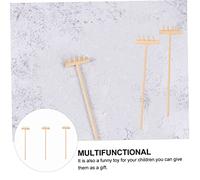 PartyKindom 3 pièces Mini Râteaux Zen pour Jardinage DIY Accessoires Décoratifs Créatif pour Garçon Fille et Décoration de Bureau
