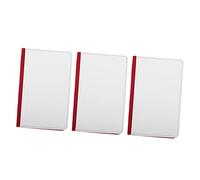 PartyKindom 3 pièces Organisateur de Documents de Voyage PU Rouge Porte Passeport et Cartes et Pratique pour Cartes Bancaires Id Billets pour et Événements Sociaux