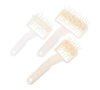PartyKindom 3 pièces Outil de Pâtisserie Pâte Plastique et Pointe pour Éviter Cloques Perforateur et Découpeur de Pâte Ergonomique pour Pizza Gâteau et Biscuits Faits Maison