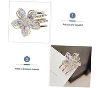 PartyKindom 3 Pièces Pince Fleurs Femme Accessoire Élégant pour Clips à Griffe Petite Chic