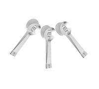 PartyKindom 3 Pièces Pinces Inox Multifonctions pour Sachets de Thé Glaçons et Sucre Légères et Résistantes Corrosion avec Décor Lettres pour Service Buffet