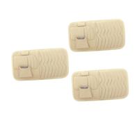 PartyKindom 3 Pièces Titulaire Organisateur de visière Automatique Cure-Dents métalliques Pare-Soleil de Voiture parasoleil Voiture Pince à Lunettes de Voiture Pince Porte-Billets Beige