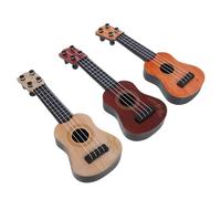 PartyKindom 3 pièces Ukulélé pour Garçon Fille Instrument Musical Éducatif Développe Les Talents Musicaux et Filles Modèles et Jaune