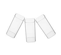 PartyKindom 3 Pièces Verres Carrés Verre Borosilicaté Tasses Lait Résistantes Chaleur pour Déjeuner Jus Café Micro Ondes Safe