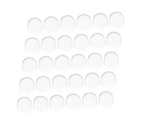 PartyKindom 30 pièces Pads de Contrôle de Gel Silicone Transparent pour Batterie Amortisseurs Antivibrations Souples pour Caisse Claire et Cymbales Du Bruit pour Studio et Concert