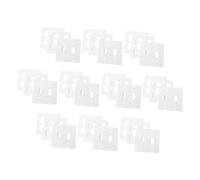 PartyKindom 30 pièces Silicone Outlet Insulation Pads For Electrical Sockets Wall Plate Gaskets Sealers For Domestic And Commercial Use Debris Protection