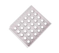 PartyKindom 30grilles Boîte à Œufs Empilable Compartiments Plateau à Œufs Pour Cuisine Blanc Simple Couche