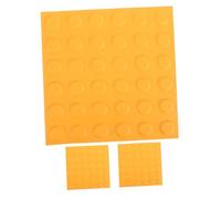 PartyKindom 3pcs Dalles de Sol Tactiles en Pvc Jaune pour Aveugles, Pavage Tactile Résistant à L'usure, Installation Facile pour Chemins et Intérieurs Sécurisés