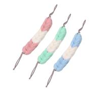 PartyKindom 3pcs Serviettes de Bain Exfoliantes Corps Cordon de Tirage en Pe, Accessoires pour Gommage Doux et Nettoyage du Dos la Maison Couleur Aléatoire