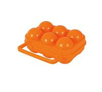PartyKindom 3pièces Boîte De Transport Oeufs Portable Egg Carrier Pp Étui De Rangement Pour Camping Et Pique- Capacité Oeufs Couleur Orange