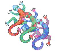 PartyKindom 3pièces Décorations Murales Forme De Gecko Intérieur Et Extérieur Ornements Muraux Suspendus