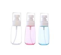 PartyKindom 3pièces Flacon Vaporisateur Vide Plastique Rechargeable Et Portable Petit Flacon Pour Maquillage Et Soins Peau Lot Transparentes Et Rose