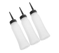 PartyKindom 3pièces Flacons De Teinture Pour Cheveux Avec Applicateur Conteneurs Rechargeables Pour Salon De Coiffure Flacons De Shampoing Doseurs