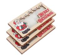 PartyKindom 3pièces Porte-bonbons De Noël Enveloppe De Noël Distributeur De Billets De Fête Porte-cartes De Espèces Pour