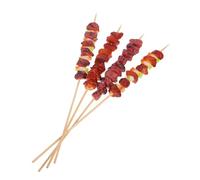 PartyKindom 4 pièces Brochettes BBQ Réalistes Fausse Viande pour Décoration Cuisine et Fête Modèles Agneau et Bœuf Accessoires Photo et
