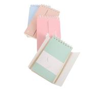 PartyKindom 4 Pièces Carnet de Notes Portable en Papier pour Étudiants, pour Créer des Cartes de Vocabulaire, Adapté à L'école Collège Couleur Aléatoire