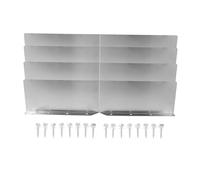 PartyKindom 4 pièces Déflecteur de Toit Aluminium Protection Éclaboussures pour Angles de Gouttière et Facile à Installer pour Coins de Toiture de Maison