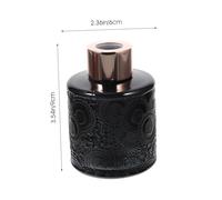 PartyKindom 4 pièces Diffuseur Dhuiles Essentielles Verre Gravé Flacons Décoratifs pour Parfum Dambiance Bouteilles Compactes pour Chambre et Salon Pratique et Élégant Rose Couleur Aléatoire