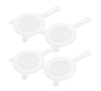 PartyKindom 4 pièces Filtre Alimentaire Nylon Maille Fine Passoire Réutilisable pour Jus Café Miel et Vin Tamis Robuste et Facile à Nettoyer Filtration Précise pour Boissons Lisses