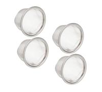 PartyKindom 4 pièces Infuseur à Thé Acier Inoxydable Filtre à Mailles Remplaçables pour Théière à Haute Température et Facile à Nettoyer