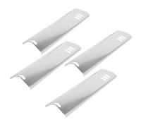 PartyKindom 4 pièces Plaque de Protection Thermique Réglable Acier Inoxydable pour Barbecue de Rechange Durables pour Brûleur de Grill Accessoires Camping et Cuisson Au Gaz