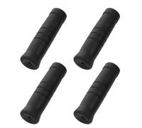 PartyKindom 4 Pièces Poignées d'exercice pour Câble en Plastique Noir, Lot | Revêtement Absorbant la Sueur, Mains Sèches et Protégées, Finition Moderne, Compatible Divers Appareils