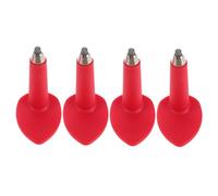 PartyKindom 4 Pièces Pointe de Trekking Protecteur de de randonnée Pointes de bâtons de randonnée Accessoires pour Hommes de Pole Nylon Rouge