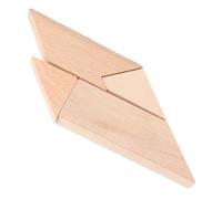 PartyKindom 4 pièces Puzzle Bois T Forme de T Éducatif Hêtre Jeu Intelligence et pour Garçon Fille et Adultes Montessori Stem Polyvalent