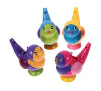 PartyKindom 4 pièces Sifflet pour Garçon Fille de Petits Oiseaux Plastique Colorés de Bain Éducatif pour Garçons et pour Baignades