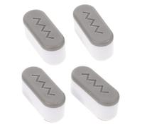 PartyKindom 4 pièces Tampon pour Siège de Toilette Coussin Bruit Silicone Réducteur de Bruit et Protection les Rayures pour Abattant Wc