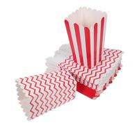 PartyKindom 40 Pièces Boîtes à Popcorn Papier Conteneurs Résistants à Huile pour Frites et Biscuits Boîtes Petites et Compactes pour Snacks de Fête