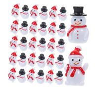 PartyKindom 40pièces Mini Figurines De Noël De Ornements De Bonhommes pour Décoration De Fête Accessoires pour Créer Une Ambiance Festive Chaleureuse Et Accueillante