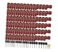 PartyKindom 458 pièces Kit Accessoires Meules et Anneaux Abrasifs pour Outils Rotatifs Bandes de Ponçage Durables pour Polissage et Nettoyage Métaux et