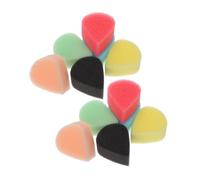 PartyKindom 48 Pièces Éponges de Peinture Visage Forme pour Garçon Fille Éponges Maquillage Haute Densité Réutilisables et Faciles à Tenir pour Activités Scolaires et Loisirs
