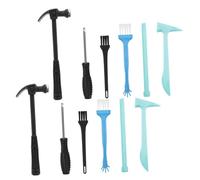 PartyKindom 4ensembles Marteaux pour Garçon Fille Jouets Excavation Outils De Creusement Kit Outils Excavation Marteau De Creusement Ciseaux Et Brosses pour Fouille Archéologique