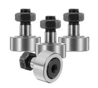 PartyKindom 4pcs Galets de Came Renforcés en Acier à Roulement à Aiguilles Type Boulon Palier Rigide Haute Capacité de Charge pour Machines Industrielles