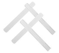 PartyKindom 4Pcs Rail de tiroir, Glissière de tiroir en HIPS blanc 26,4 cm, sans perçage, pour containers de rangement et cuisine