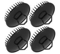 PartyKindom 4pièces Brosse De Massage Pour Chevelu Exfoliante Sous Douche Nettoie Racines Cheveux Réduit Pellicules Pratique Pour Lavage Capillaire