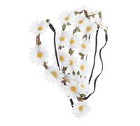 PartyKindom 4pièces Couronne De Fleurs De Marguerite Artificielles Guirlande De Cheveux Pour Mariage Plage Photo